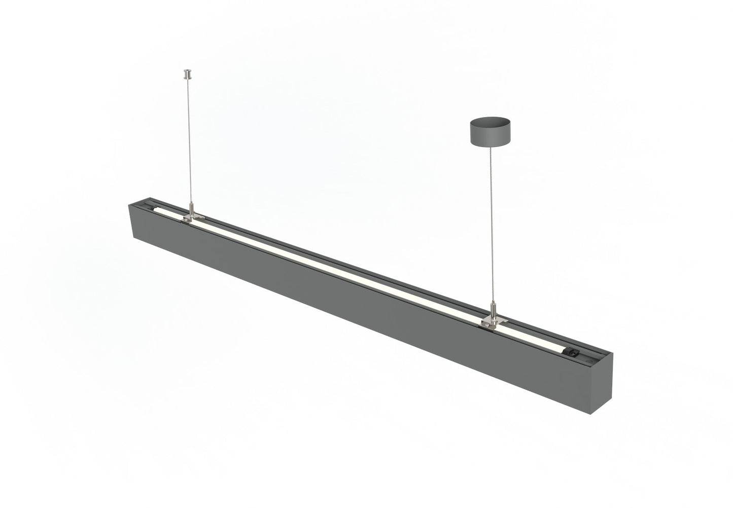 LINEAR LED-PENDELLEUCHTE silber direkt/indirektleuchtend