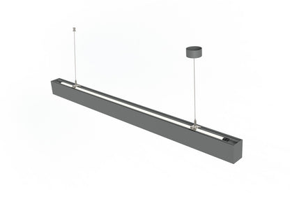 LINEAR LED-PENDELLEUCHTE silber direkt/indirektleuchtend