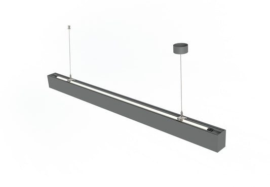LINEAR LED-PENDELLEUCHTE silber direkt/indirektleuchtend