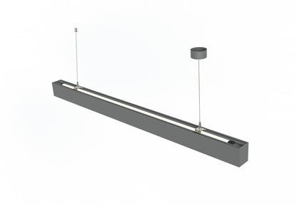 LINEAR LED-PENDELLEUCHTE silber direkt/indirektleuchtend